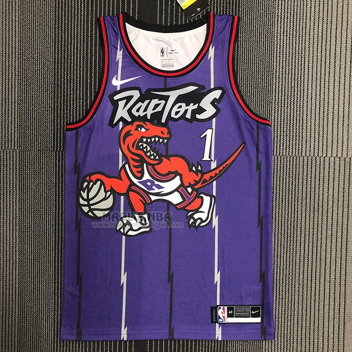 Maglia
 Tracy Mcgrady NO 1 Toronto Raptors Classic Edition Viola
